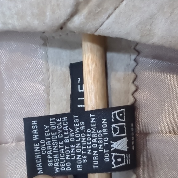 Dialogue Womens Tan Suede Leather Blazer QuietLuxury Minimalist Capsule Business - Picture 6 of 8